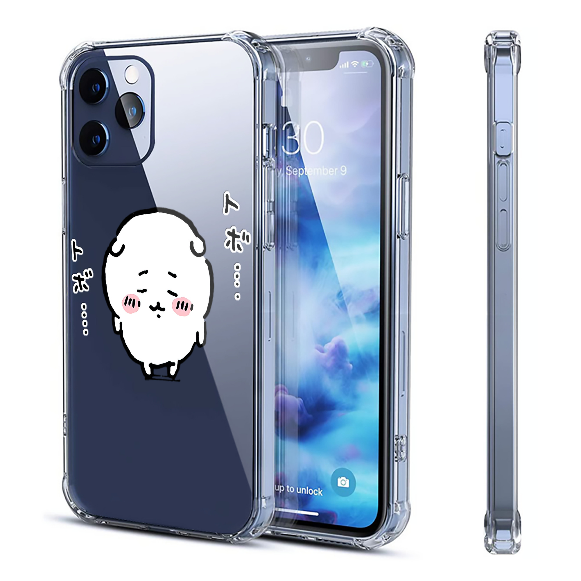 （画像用） ちいかわ ちいかわ Chii-kawa chiikawa 【iPhone 12シリーズ対応】透明スマホケース（クリアソフトケース）